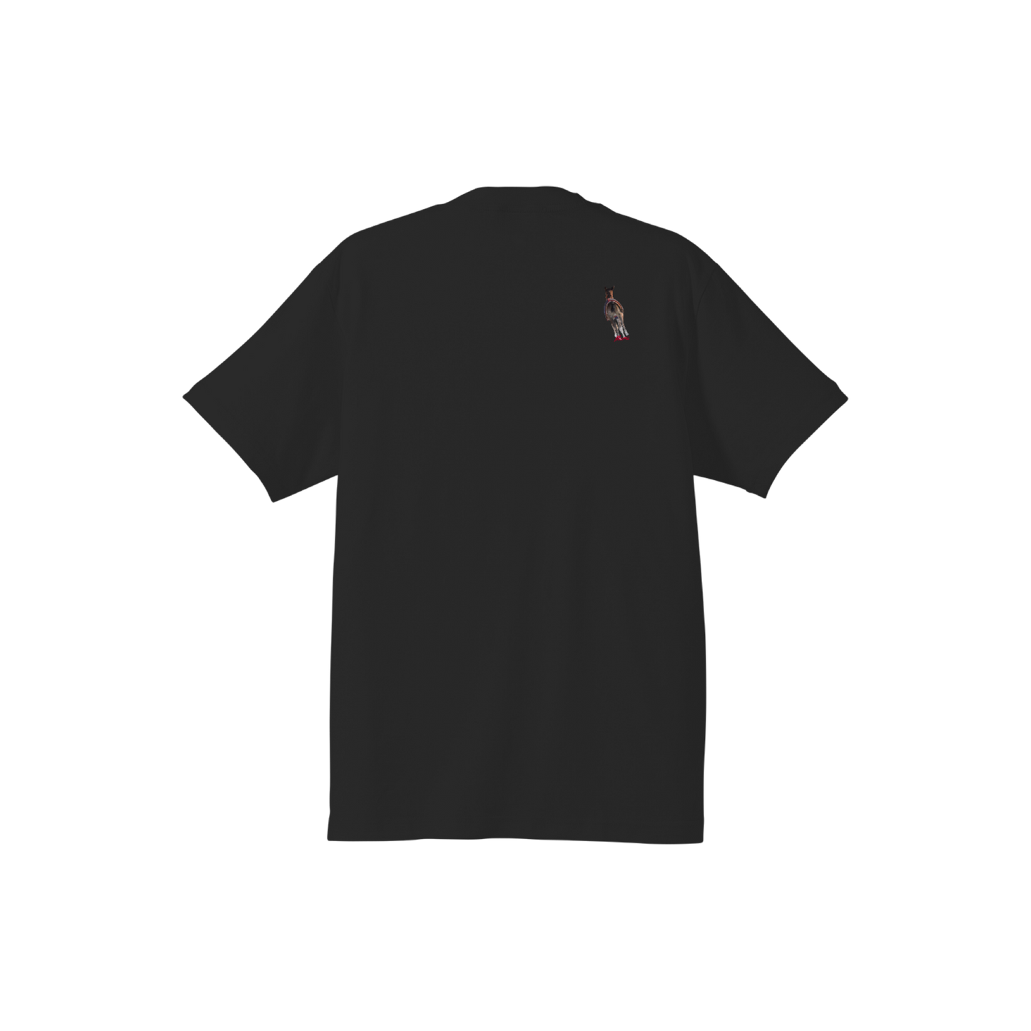 [受注販売]まめちゃん右肩Tシャツ(ブラック)